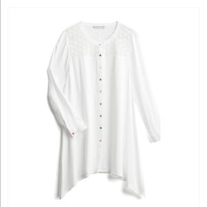 Daniel Rainn Ireland crochet detail pop over tunic